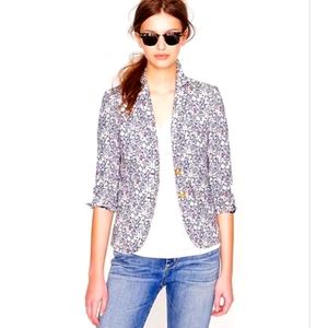 J.Crew Schoolboy Liberty Art Fabric Floral Blazer